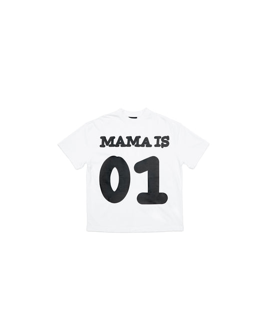 SSMA「MAMA IS 01」Tシャツ - ホワイト