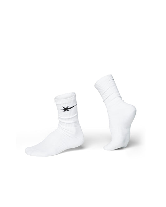 SSMA COMET LOGO SOCKS - WHITE