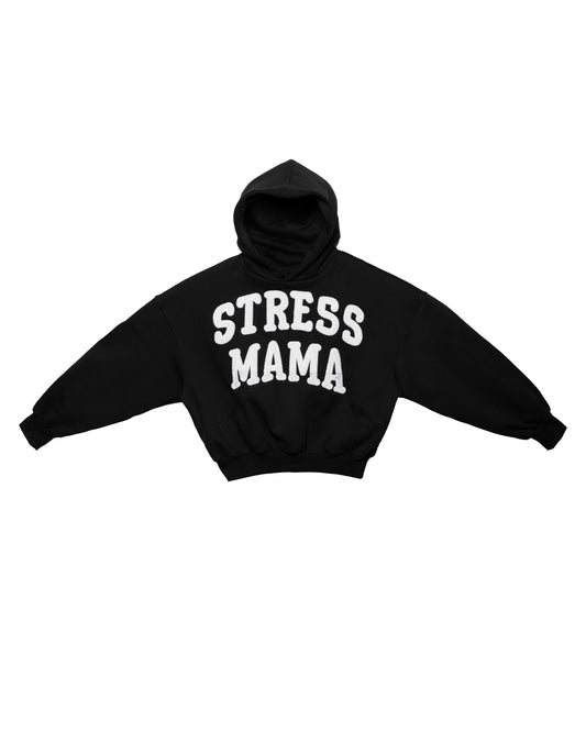 SSMA EMBROIDERY HOODIE - BLACK