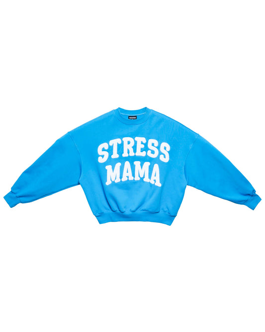 SSMA EMBROIDERY SWEATER  - BLUE