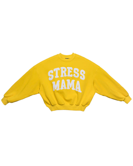 SSMA EMBROIDERY SWEATER  - YELLOW