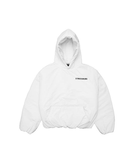 SSMA PUFFER HOODIE - WHITE