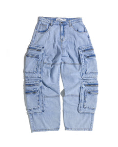 SS24 CARGO JEANS - WASHED BLUE - WASHED BLUE
