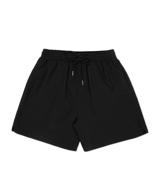 Levents® クラシックリンクルナイロンカーゴショートパンツ/ブラック