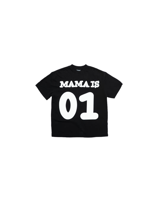 SSMA "MAMA IS 01" T-SHIRT - BLACK