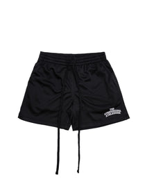 STRESSMAMA ATHLEISURE MESH SHORTS - BLACK