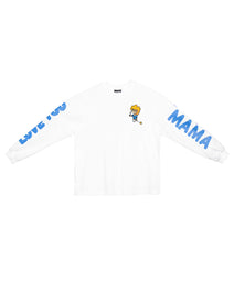 STRESSMAMA LOVE YOU LONGSLEEVE  - WHITE