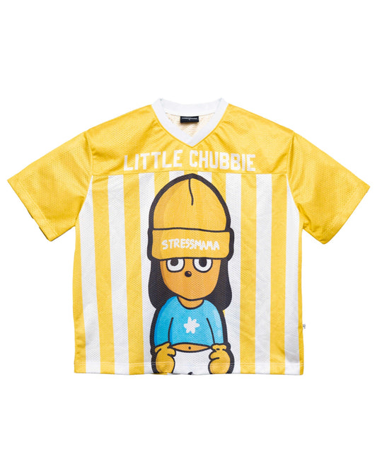 SSMA "LITTLE CHUBBIE' MESH T-SHIRT - YELLOW