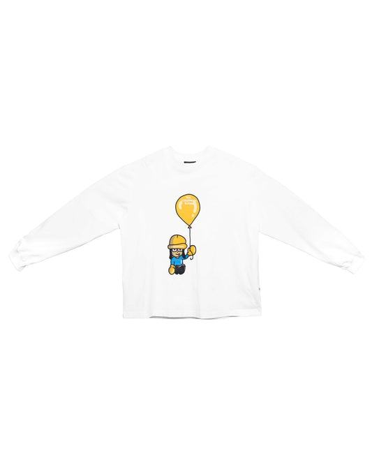 SSMA "LITTLE CHUBBIE" LONGSLEEVE - WHITE