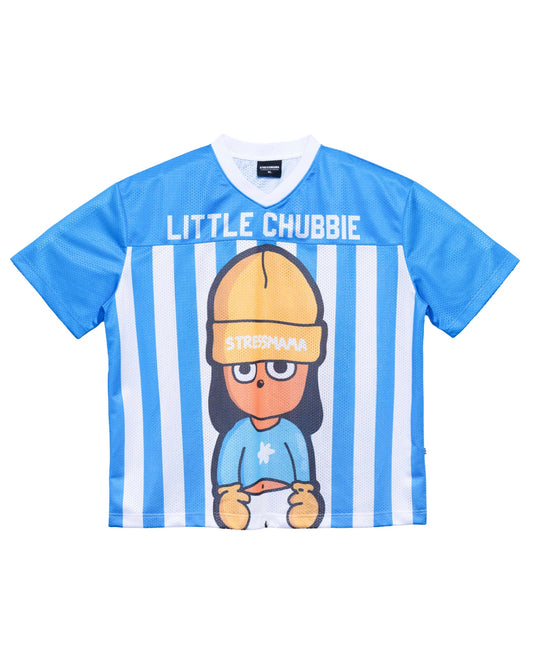 SSMA "LITTLE CHUBBIE' MESH T-SHIRT - BLUE