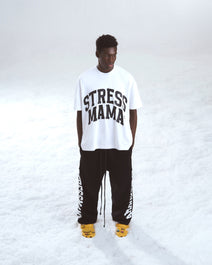 SSMA PRINTED SWEATPANTS - BLACK