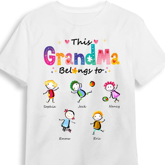 Personalized This Grandma Belongs To Colorful T Shirt AG195 58O53