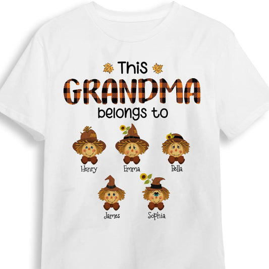 Personalized This Grandma Belongs To Fall T Shirt SB55 32O53