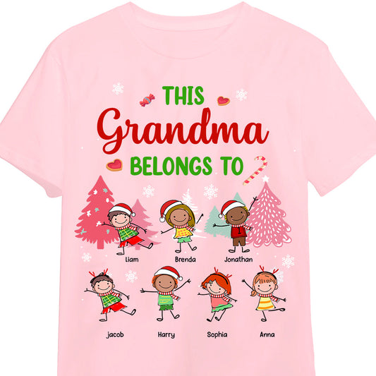 Personalized This Grandma Belongs To Christmas Shirt - Hoodie - Sweatshirt NB93 32O69