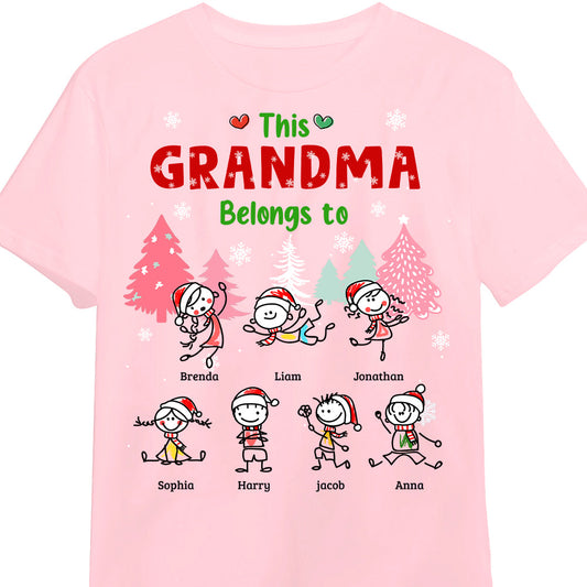 Personalized This Grandma Belongs To Christmas Shirt - Hoodie - Sweatshirt NB101 32O69