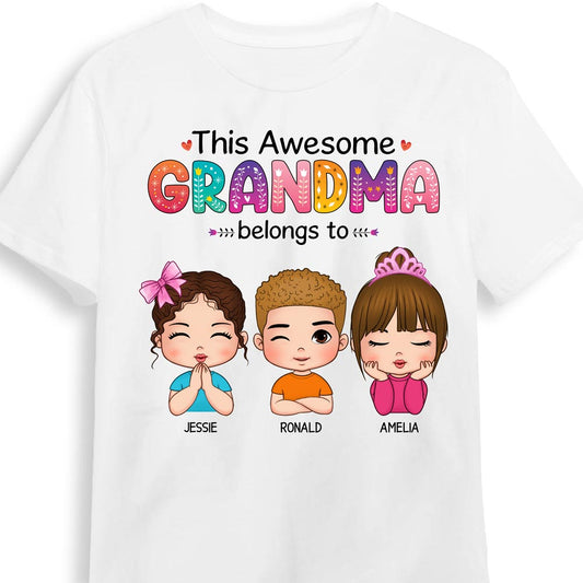 Personalized This Awesome Grandma Belongs To Shirt - Hoodie - Sweatshirt 23856